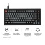 Клавіатура Keychron V1 8K Keychron Super Red Switch RGB USB UA Black (V1W-D1-UA)