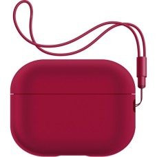 Чохол для навушників Armorstandart Silicone Case with straps для Apple Airpods Pro 2 Wine Red (ARM68620)