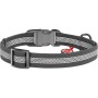 Нашийник для тварин WAUDOG Waterproof пластикова пряжка S Ш 15 мм Д 25-35 см сірий (261611)