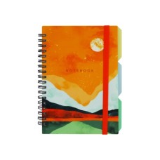 Блокнот Optima Desing 43, B6 з розділювачами 100 аркушів, клітинка (O20358-43)