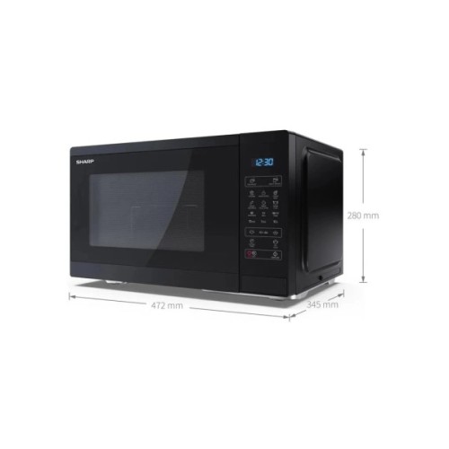 Мікрохвильова піч Sharp YC-MG252AE-B