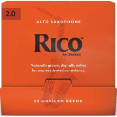 Тростина для саксофона D'Addario Rico - Alto Sax #2.0 - 25 Pack (RJA0120-B25)
