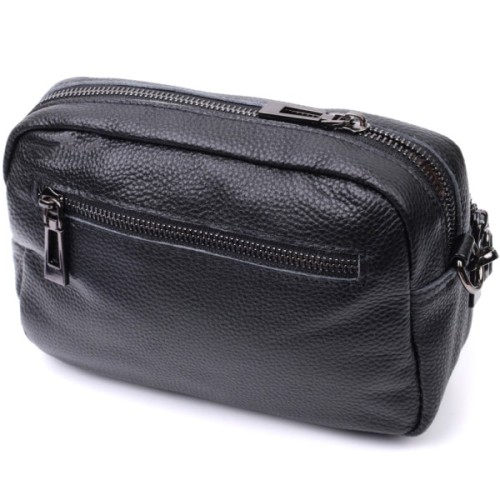 Сумка Vintage З натуральної шкіри Чорна (22634)