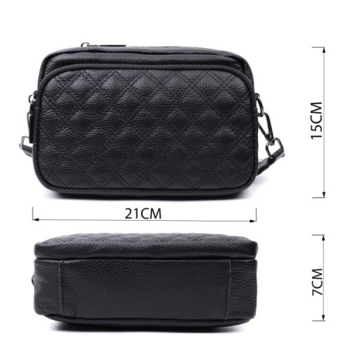 Сумка Vintage З натуральної шкіри Чорна (22634)