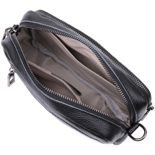 Сумка Vintage З натуральної шкіри Чорна (22634)