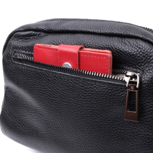 Сумка Vintage З натуральної шкіри Чорна (22634)