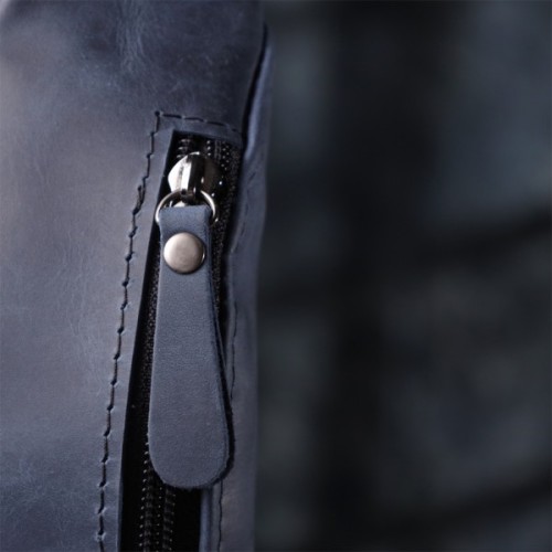 Сумка Shvigel З натуральної шкіри Синя (23132)