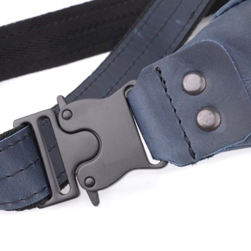 Сумка Shvigel З натуральної шкіри Синя (23132)