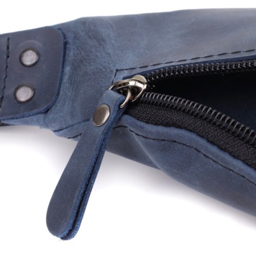 Сумка Shvigel З натуральної шкіри Синя (23132)