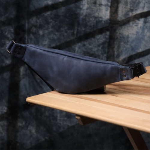 Сумка Shvigel З натуральної шкіри Синя (23132)