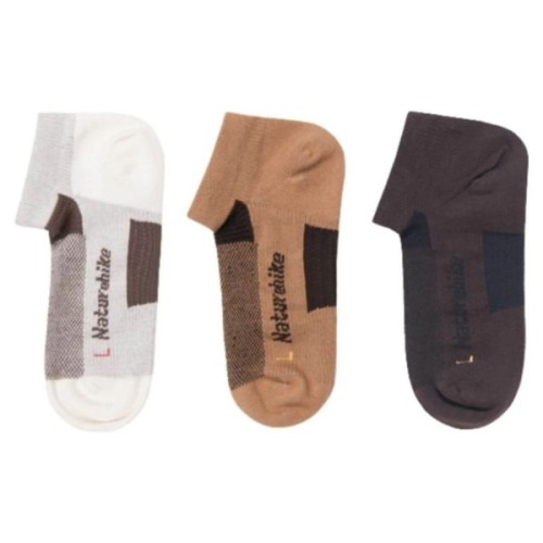 Шкарпетки Naturehike висихаючі NH21FS013 3 пари бежеві, коричневі чорні М (6927595775080)