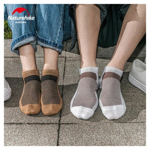 Шкарпетки Naturehike висихаючі NH21FS013 3 пари бежеві, коричневі чорні М (6927595775080)
