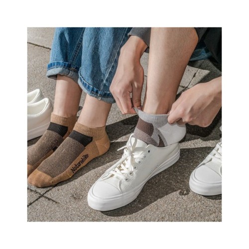 Шкарпетки Naturehike висихаючі NH21FS013 3 пари бежеві, коричневі чорні М (6927595775080)