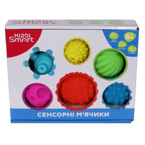 Розвиваюча іграшка Kiddi Smart Сенсорні м'ячики (4434-KS)