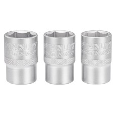 Набір торцевих головок Stanley орцевих 1/2" Maxi Drive, із шестигранним профілем, 3 шт: 17, 18, 19 мм. (FMMT17094-0)