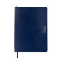Тижневик Buromax недатований SALERNO, L2U, A4, синій, штуч.шкіра, 336 сторінок (BM.20990-02)