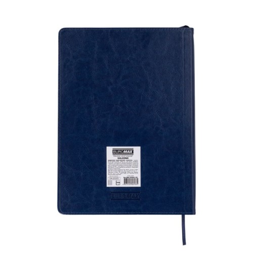 Тижневик Buromax недатований SALERNO, L2U, A4, синій, штуч.шкіра, 336 сторінок (BM.20990-02)