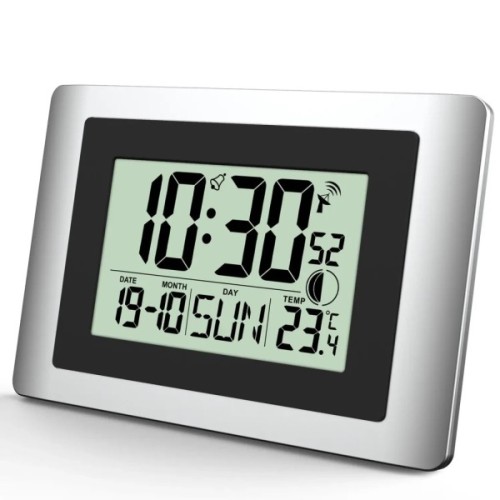Настінний годинник Technoline WS8028 Silver/Black (DAS302459)