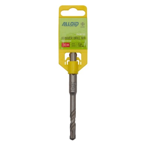 Бур Alloid по бетону, SDS-plus, S4 QUADRO, 8×110мм, у тубі (CH-08110)