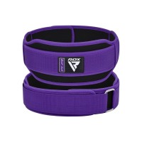 Атлетичний пояс RDX RX5 Double Belt неопреновий Purpel S (WBD-RX5PR-S)