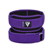 Атлетичний пояс RDX RX5 Double Belt неопреновий Purpel S (WBD-RX5PR-S) Атлетичний пояс RDX RX5 Double Belt неопреновий Purpel S (WBD-RX5PR-S)