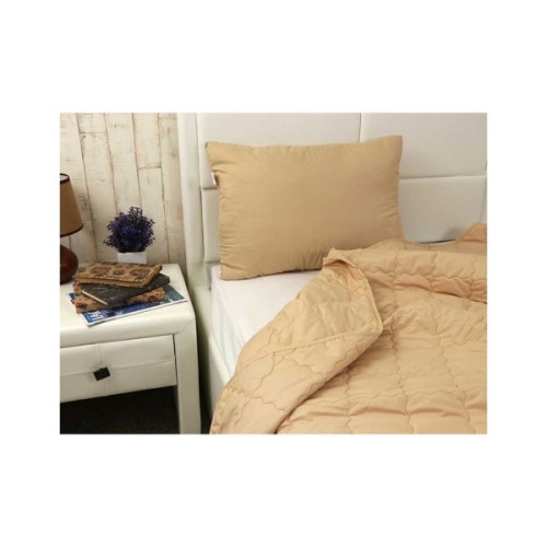 Ковдра Руно Вовняна бежева полегшена 140х205 см (321.52ШКУ_Бежевий)