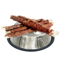 Ласощі для собак Lucky Star Куряче в'ялене м'ясо на супервеликій кальцінованій паличці 500 г (4820144302466)