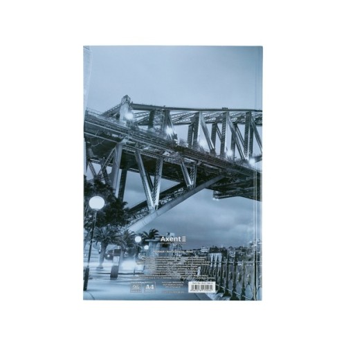 Канцелярська книга Axent Glory А4 у твердій обкладинці 96 аркуші клітинка (8422-566-A)