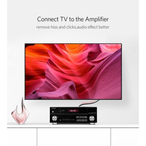 Кабель мультимедійний 2xRCA M to 2xRCA M 3.0m AV104 black Ugreen (10519)