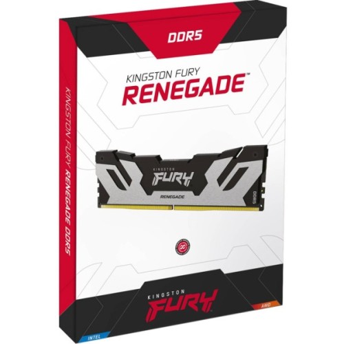 Модуль пам'яті для комп'ютера DDR5 32GB (2x16GB) 8000 MHz Renegade Silver XMP Kingston Fury (ex.HyperX) (KF580C38RSK2-32)
