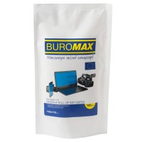 Серветки Buromax Wet wipes for DISPLAYS and OPTICS 100pcs, plastic pouch (BM.0800-01)