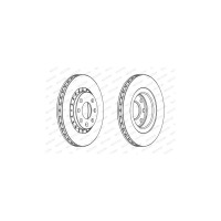 Гальмівний диск FERODO DDF206