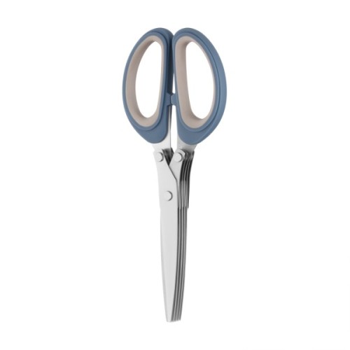 Кухонні ножиці Ardesto Gemini для зелені 19.3 см сіро-сині (AR2122B)