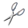 Кухонні ножиці Ardesto Gemini для зелені 19.3 см сіро-сині (AR2122B)