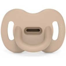 Пустушка Suavinex Colour Essence силіконова фізіологічна, 0-6 місяців бежева (308600)