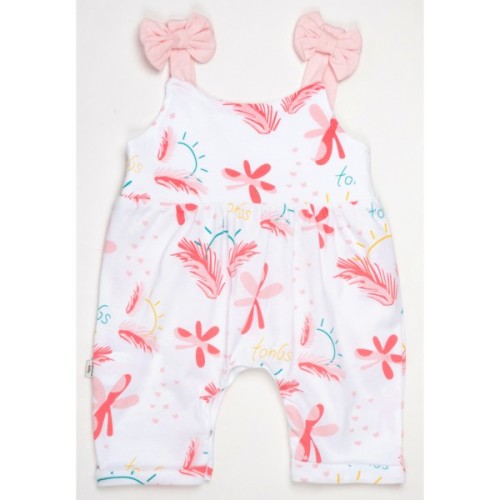 Боді дитяче Tongs писочник з бантиками (4747-68G-peach)