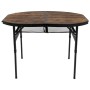 Туристичний стіл Bo-Camp Woodbine Oval 100x70 cm Black/Wood look (1404185)