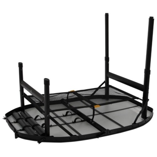 Туристичний стіл Bo-Camp Woodbine Oval 100x70 cm Black/Wood look (1404185)