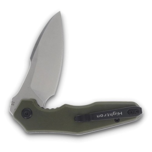 Ніж Hightron Mini Ventura, D2, G10, зелений, сталевий stonewash клинок (HK05GRNS)