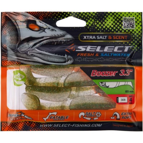 Силікон рибальський Select Boozer 3.3" 308 (4 шт/уп) (1870.71.52)