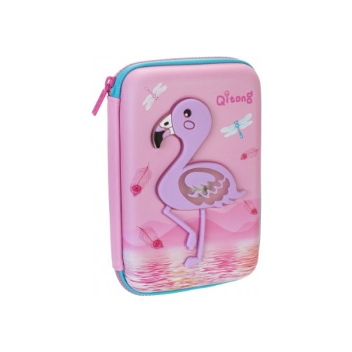 Пенал Cool For School LED 1 відділення з органайзером рожевий (QT-5758-Pink)