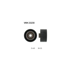 Ролик натягувача ременя SKF VKM 23230