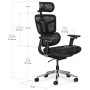 Офісне крісло Mealux S4 Air Fabric Black (HF-S4 F/B)