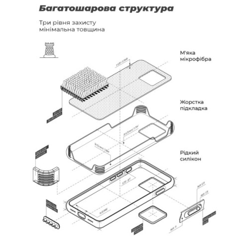 Чохол до мобільного телефона Armorstandart ICON Tecno Spark Go 3 4G Lavender (ARM91389)