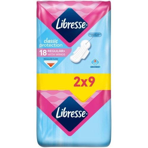 Гігієнічні прокладки Libresse Classic Protection Regular 18 шт. (7322541233604)