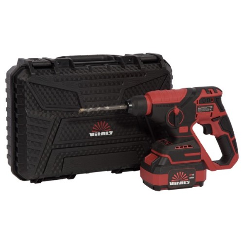 Перфоратор Vitals Master, ARa 1812c BL Kit, 18V, 4Ah, 1.7J, 0-3000уд/хв, 0-750об/хв, IP21, ЗП (243622)