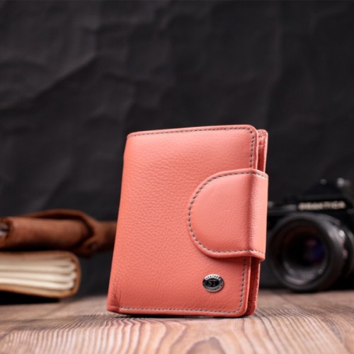 Гаманець ST Leather Шкіряний Помаранчевий (19458)