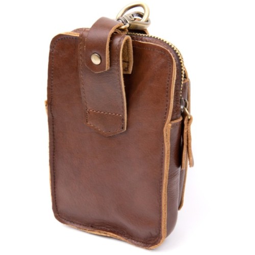 Сумка Vintage Поясна чоловіча Коричнева (20417)