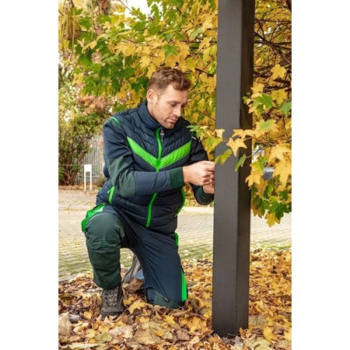 Жилет робочий Neo Tools PREMIUM, зимовий, утеплений, полиестер, M(50), чорно-зелений (81-534-M)