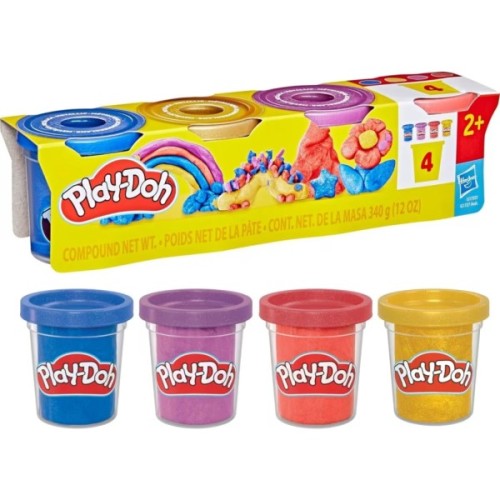 Пластилін Hasbro Play-Doh з ефектами, 4 баночки (G1727)